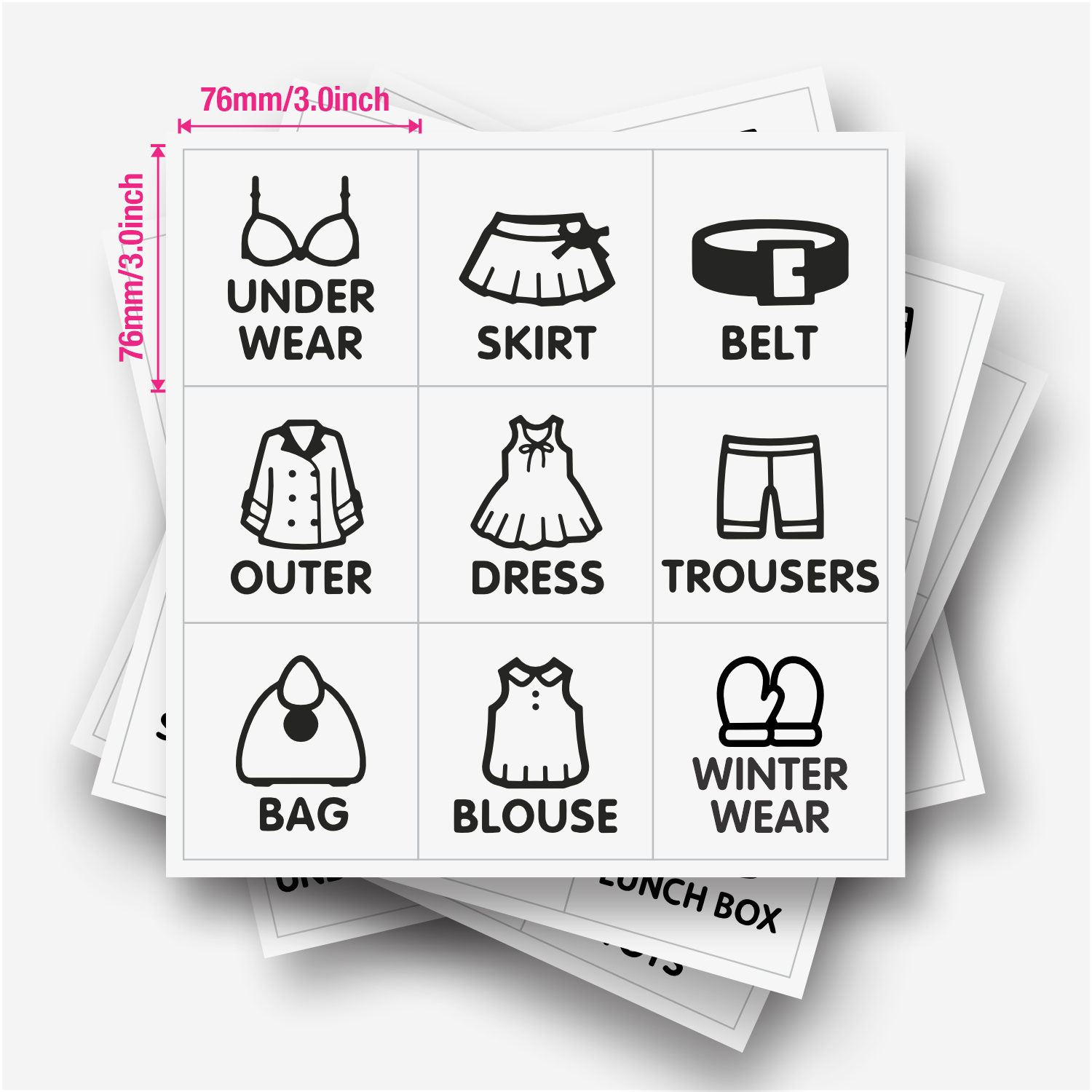 9 pcs/Sheet, Wardrobe Organize - Baby Clothing Usa ulasan dan harga